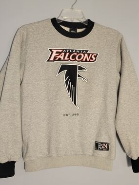 Atlanta Falcons Gray Crewneck Sweatshirt Size M